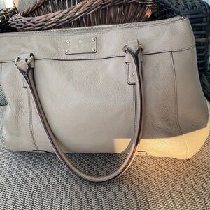 Kate Spade beige shoulder leather bag